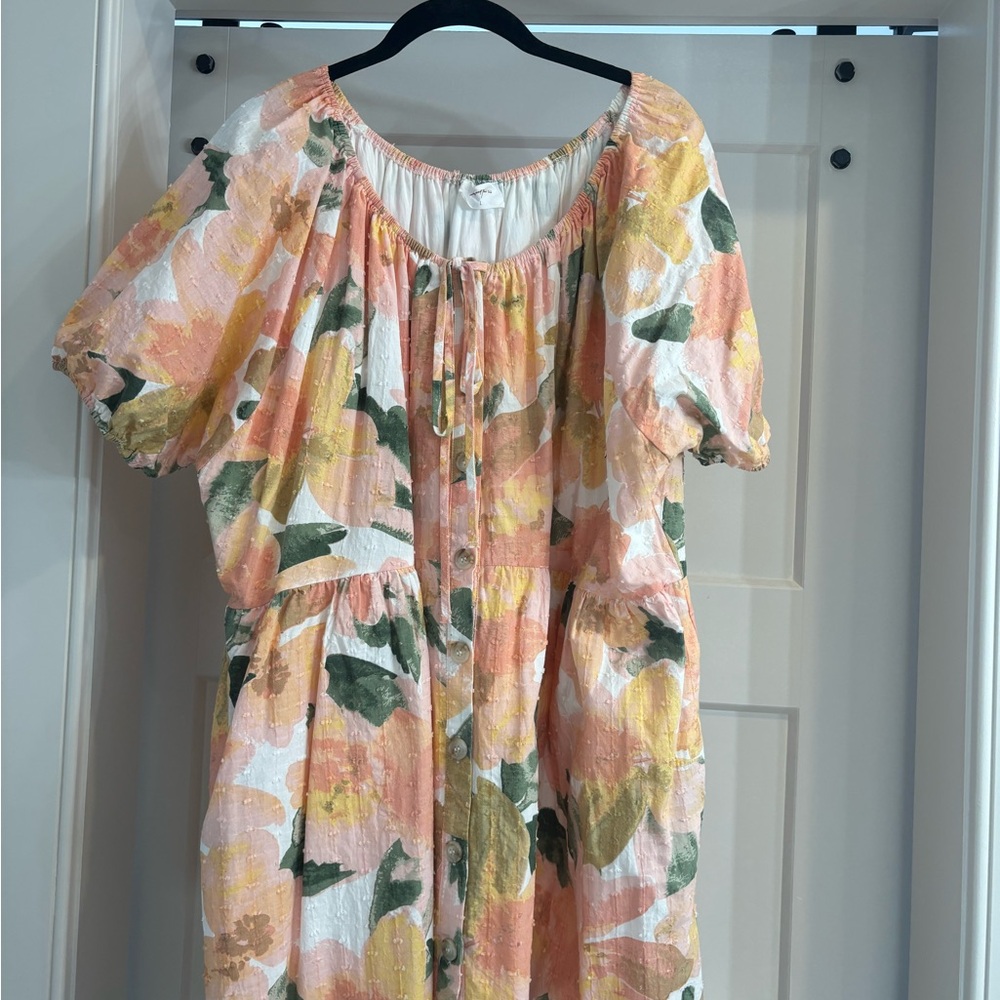 Floral Puff Sleeve Dress
